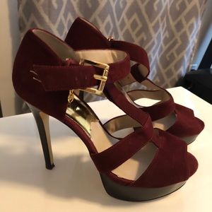 Michael Kors- Suede Platform heels